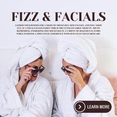 Looking for a fun girls' night in around Northern Virginia? Join Smiley Skin Beauty for a Fizz & Facials Party!