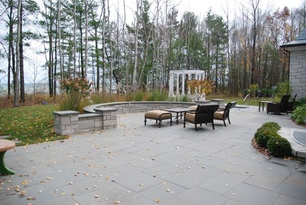 Blue stone Patio