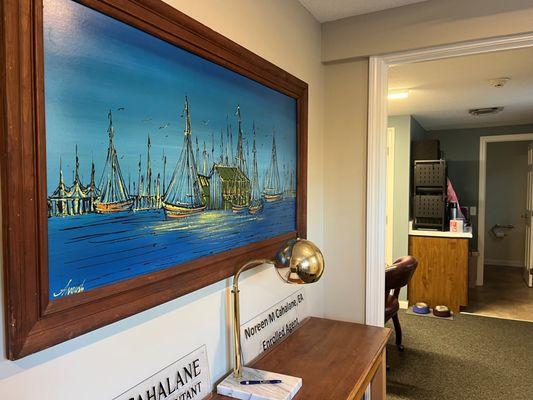 Hallway Looking into Conference Room / Kitchen at 41 Hall St, Ste 2