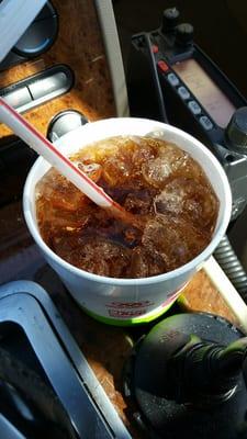 This is what you get when you order a Diet Dr. Pepper with NO ICE.