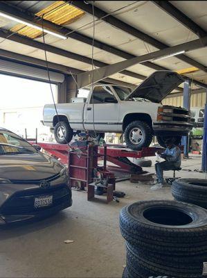 Suspension work/new tires.