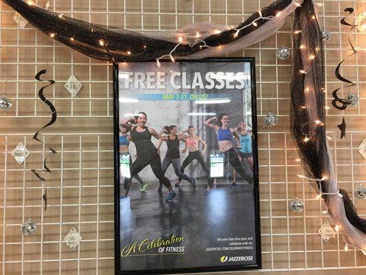 May is National Fitness Month! We are celebrating by offering FREE class all month long!