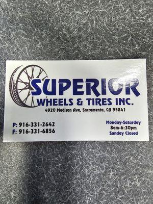 Superior Wheels and Tire