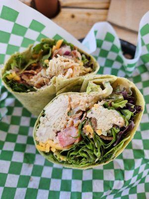 This is the Buffalo chicken wrap . I was looking for spice but didn't get that but the flavor was good