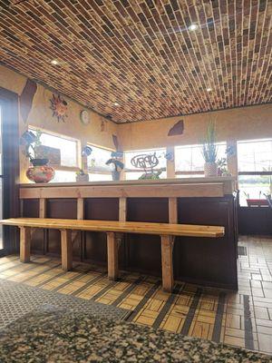 A corner of their dining room area.