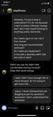 Rude for no reason to a potential customer, can't imagine actually working with him.