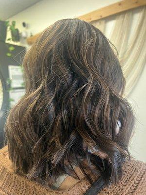 Dreamy creamy caramel highlights