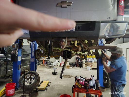 Rear end rebuild on Chevy Silverado