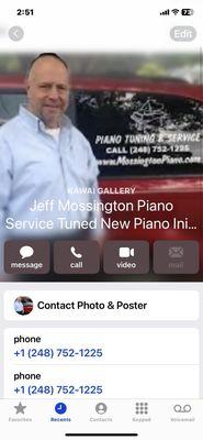Jeff Mossington Complete Piano Service