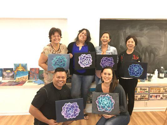 Paint and Pupu every 2nd Friday of the month from 5:30-9pm.