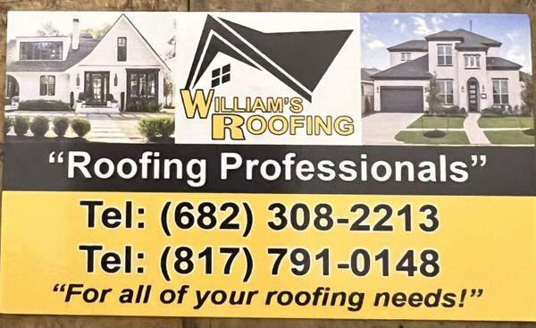 William's Roofing