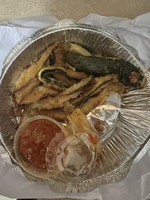 This is zucchini sticks ?  Nope eggplant and oil with zero flavor and I am allergic to eggplant  Not zucchini  This is not acceptable