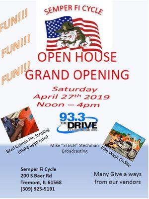 Open House Grand Opening April 27th