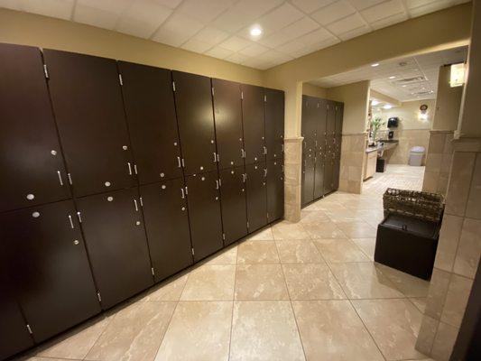 Ladies locker room