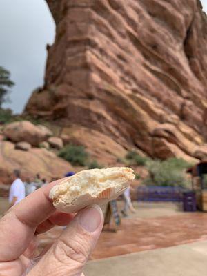 I enjoyed the orange dreamsicle one during a visit to Red Rocks Amphitheater & Park.