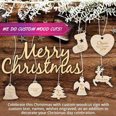 Christmas Custom Wood cuts.