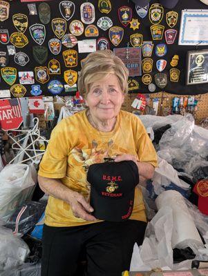 Patty doing her thing, blessinjg other !!!