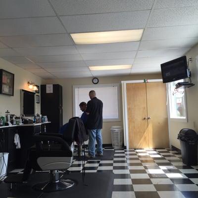 Clean and simple shop. Tony does a great job! Haircuts are affordable: only $9!! We'll be back for sure.
