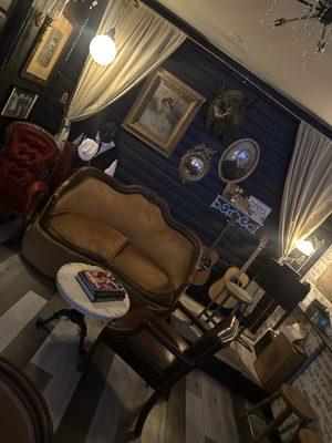 One of the beautifully curated sitting areas.