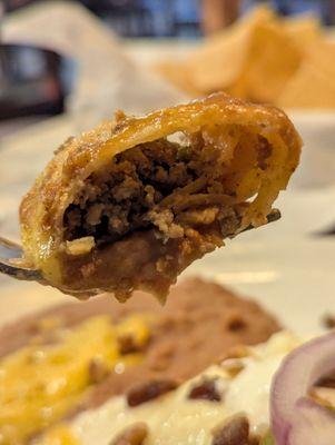 Flavorless dry beef filing was it? Come on guys