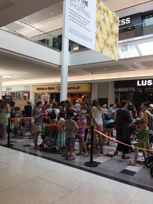 The start of the long line