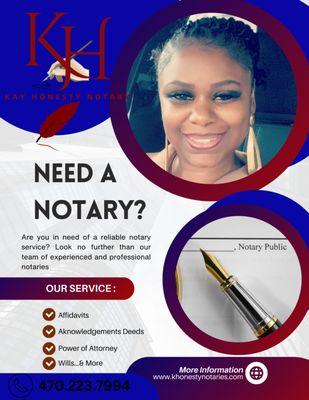 Mobile Notary to handle all your notarial needs...power of attorneys, affidavits, Wills & trusts, loan packages & more.