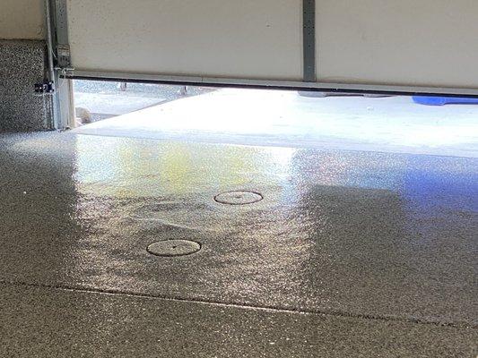 This is after a month of them trying to get it right. Some spots don't even have a uniform coat of epoxy.