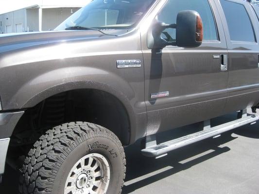 Rocker panels color coded to truck