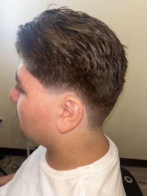 Tapered men haircut