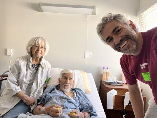 I had purchased my dad some squeeze stress balls for activity.