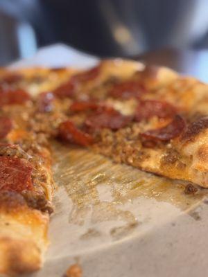 The sausage creates a bit of grease, as expected with good fresh sausage!