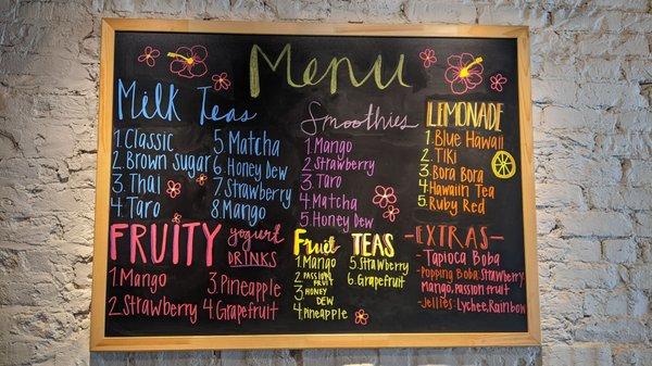 This is their menu as of 06/22/22.