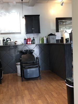 One of the washing stations.