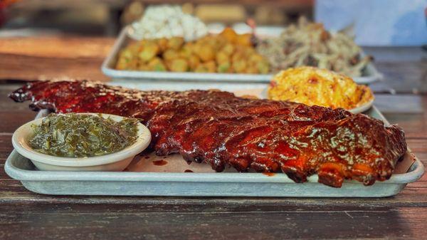 Full Rack / Collards / Tomato Pie