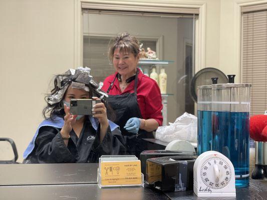 Ling did such an amazing job on my hair highlights!