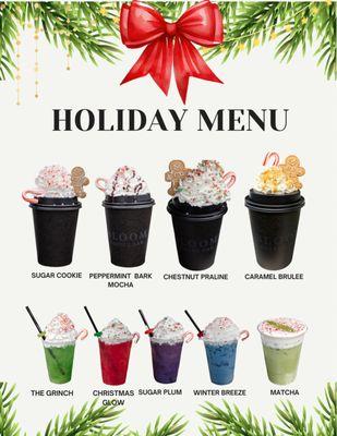 Holiday menu