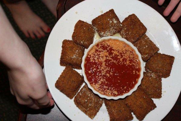 The food looked good but the ravioli was so over cooked, they were too hard to bite into