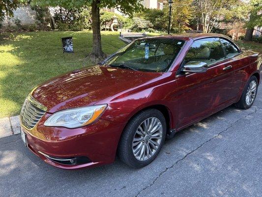 My 13-year-old car after the work was