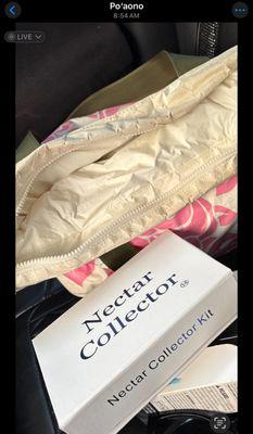 8:54 AM Saturday: A picture I took before leaving the parking lot of Da Shop.