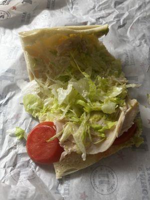As you can see, the sandwich looks nothing like the advertisement.