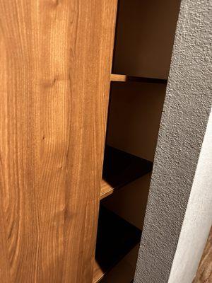 The non accessible closet blocked by a wall