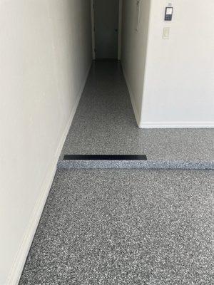 Striping to prevent fall hazards