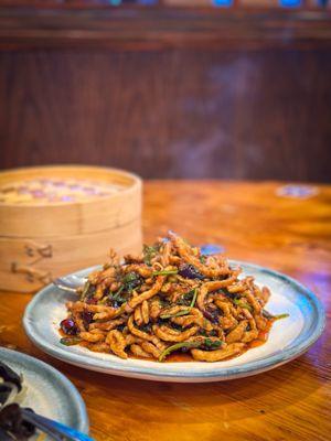 spicy pork鱼香肉丝