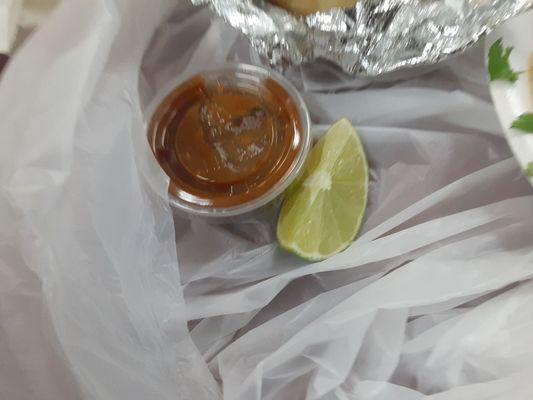 Side salsa now comes in dressing container instead of plastic bag