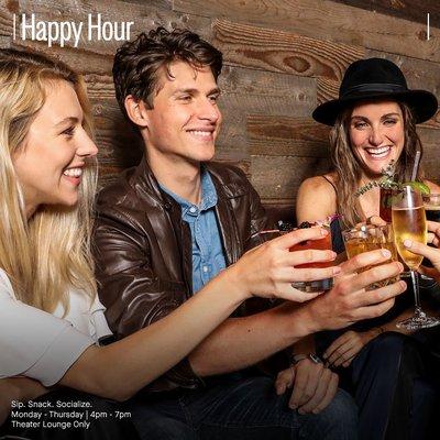 Happy Hour at the IPIC Lounge. Available Mon-Thurs from 4-7pm.