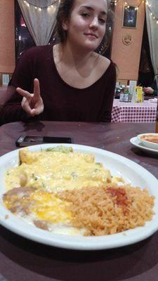 Pork Flautas, and...Hannah.