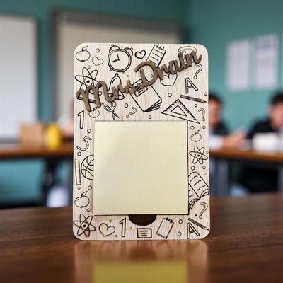 custom post-it note holder for teachers gifts