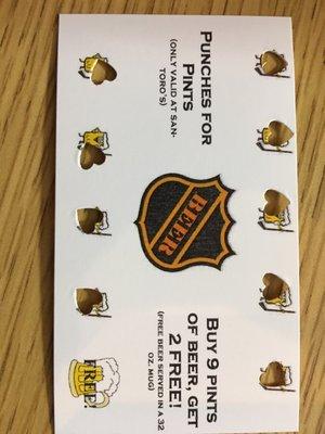 Beer punch card! That and pizza is the way to my heart ;)