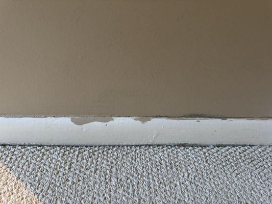 Paint over the trim.