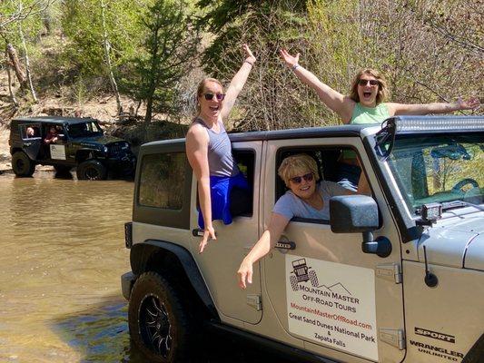 Few river crossings! They were willing to stop where ever for pics. :)